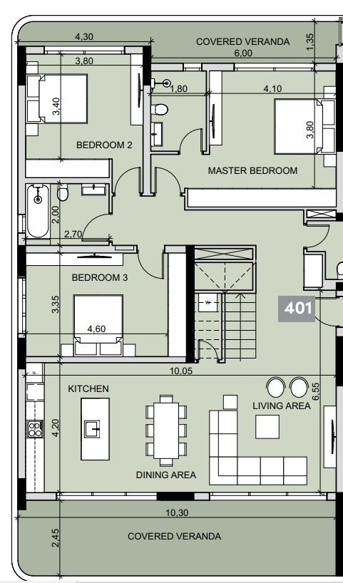 Пентхаус в Лимасоле, Кипр, 278 м² - фото 11