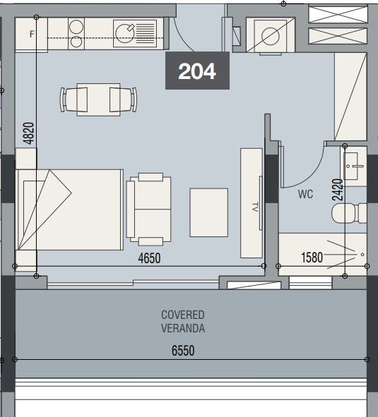 Студия в Лимасоле, Кипр, 49 м² - фото 11