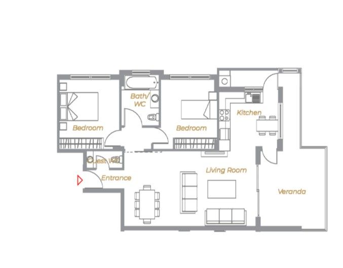 Апартаменты в Лимасоле, Кипр, 102 м² - фото 11