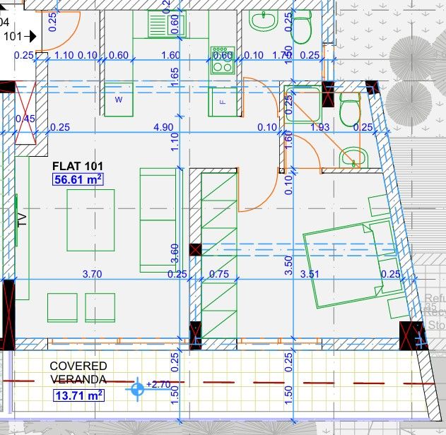 Апартаменты в Ларнаке, Кипр, 67 м² - фото 11