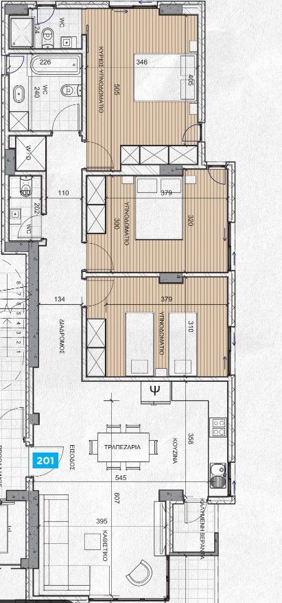 Апартаменты в Протарасе, Кипр, 138 м² - фото 12