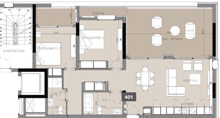 Апартаменты в Лимасоле, Кипр, 64 м² - фото 12