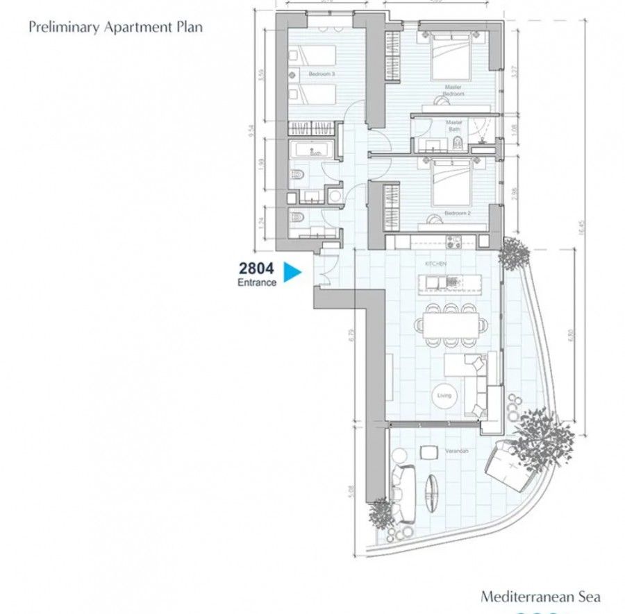Апартаменты в Лимасоле, Кипр, 222 м² - фото 13