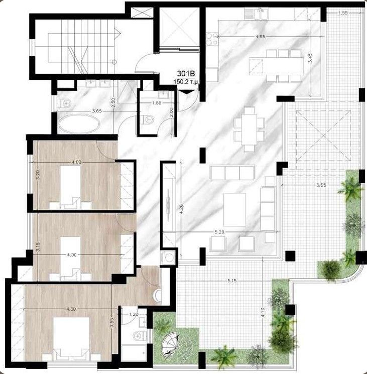 Пентхаус в Лимасоле, Кипр, 146 м² - фото 13