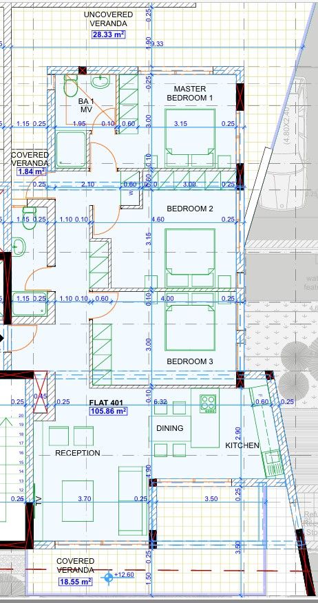 Апартаменты в Ларнаке, Кипр, 131 м² - фото 13