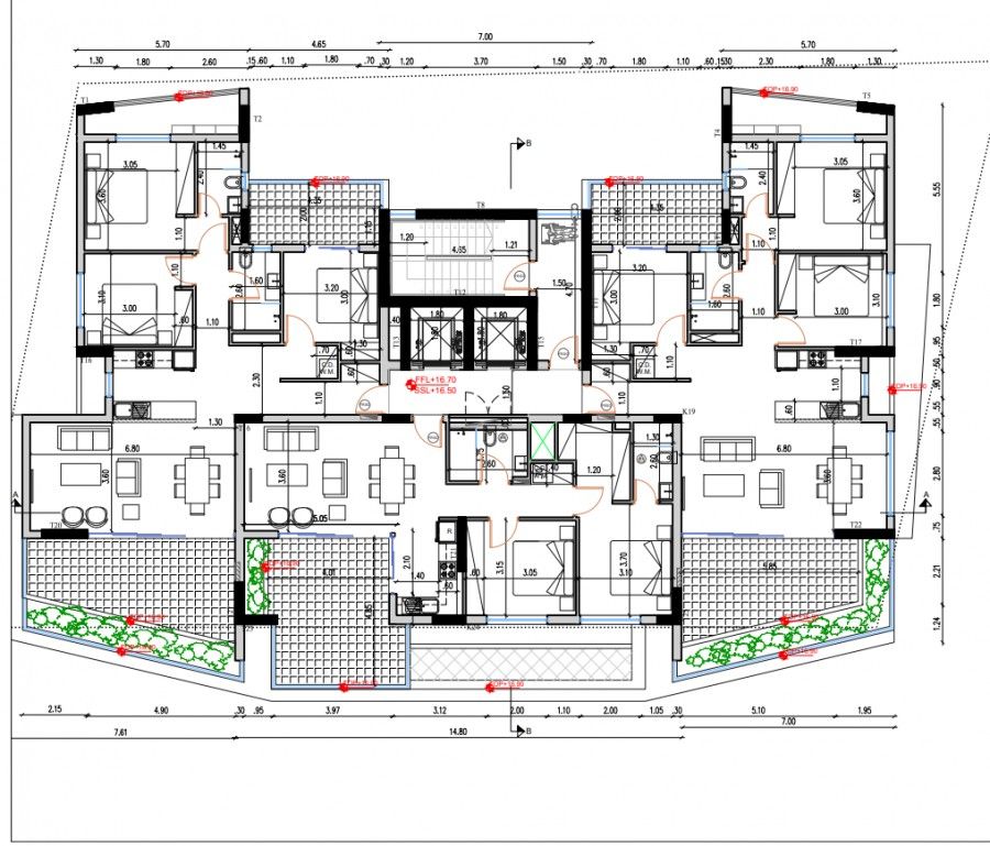 Апартаменты в Ларнаке, Кипр, 127 м² - фото 14