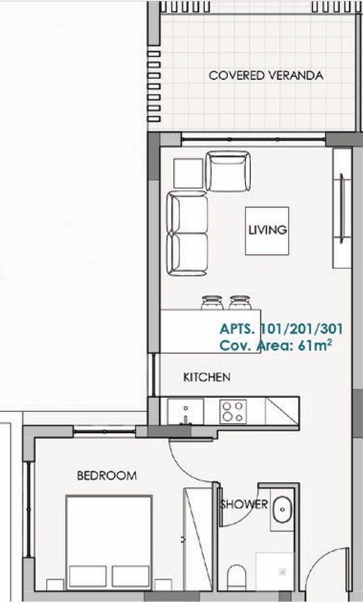 Апартаменты в Пафосе, Кипр, 61 м² - фото 14