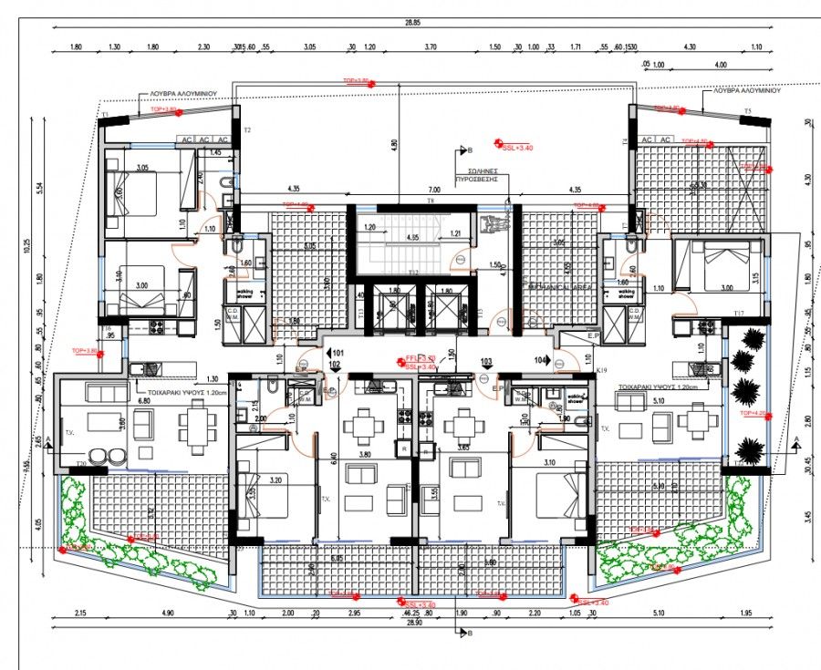 Апартаменты в Ларнаке, Кипр, 64 м² - фото 14