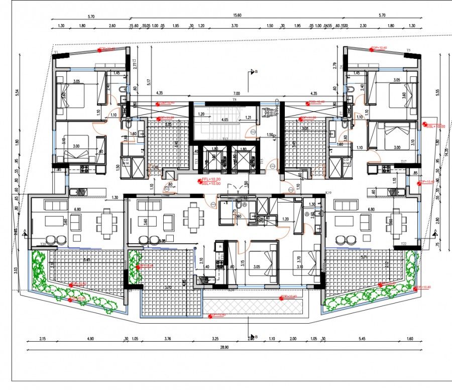Апартаменты в Ларнаке, Кипр, 122 м² - фото 14