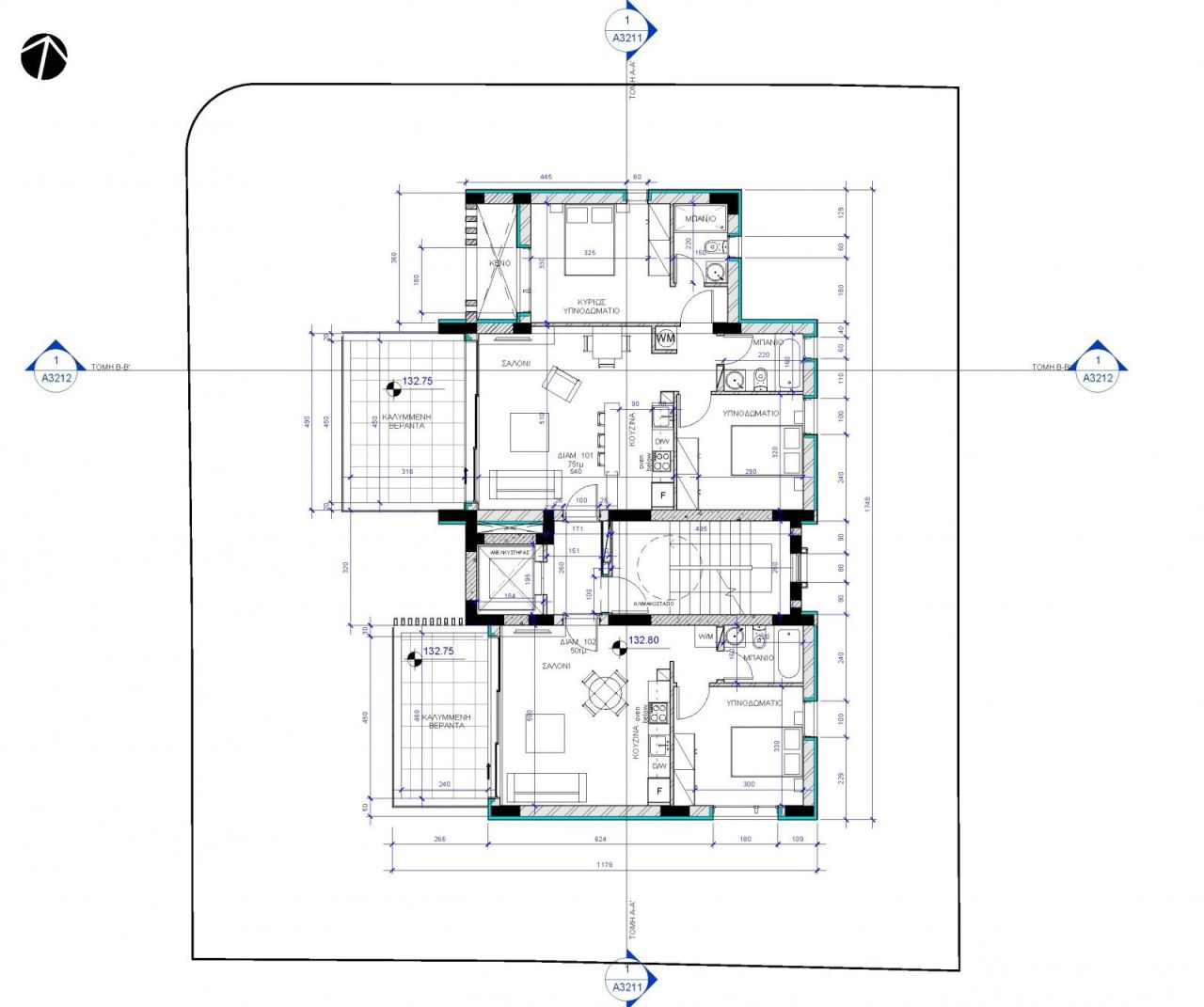 Апартаменты в Пафосе, Кипр, 50 м² - фото 14