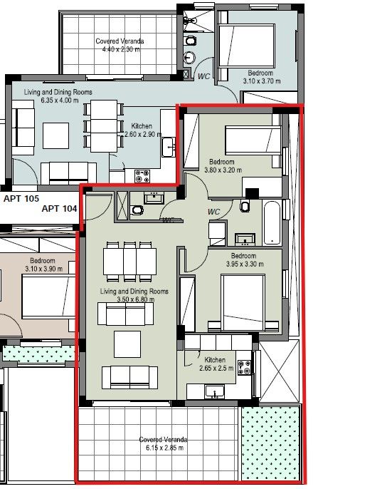 Апартаменты в Лимасоле, Кипр, 95 м² - фото 17