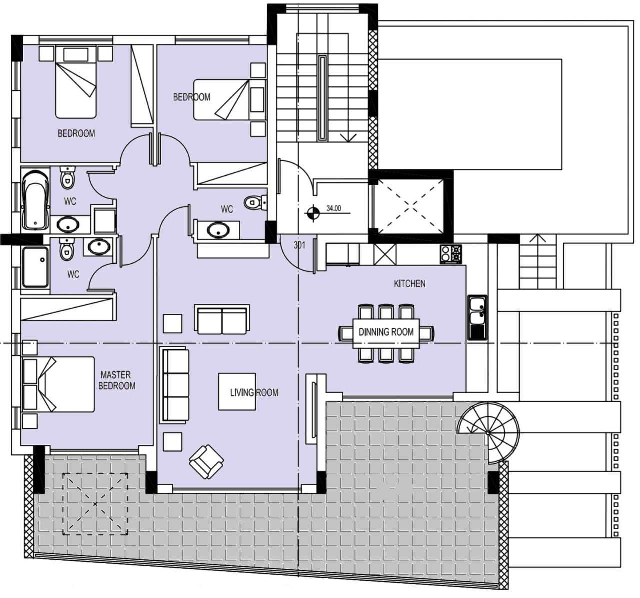 Пентхаус в Лимасоле, Кипр, 162 м² - фото 18