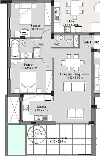 Пентхаус в Лимасоле, Кипр, 96 м² - фото 19