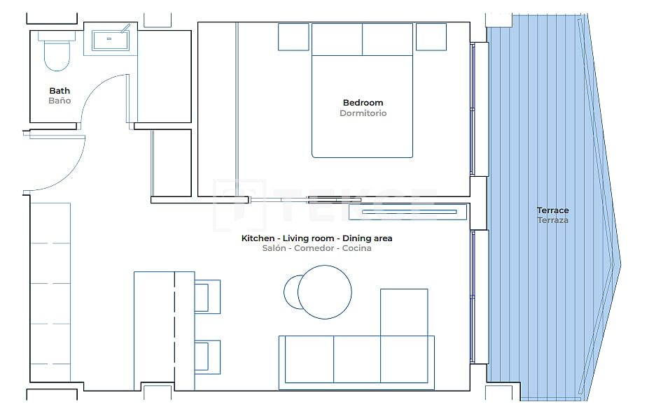 Апартаменты в Михасе, Испания, 56 м² - фото 10