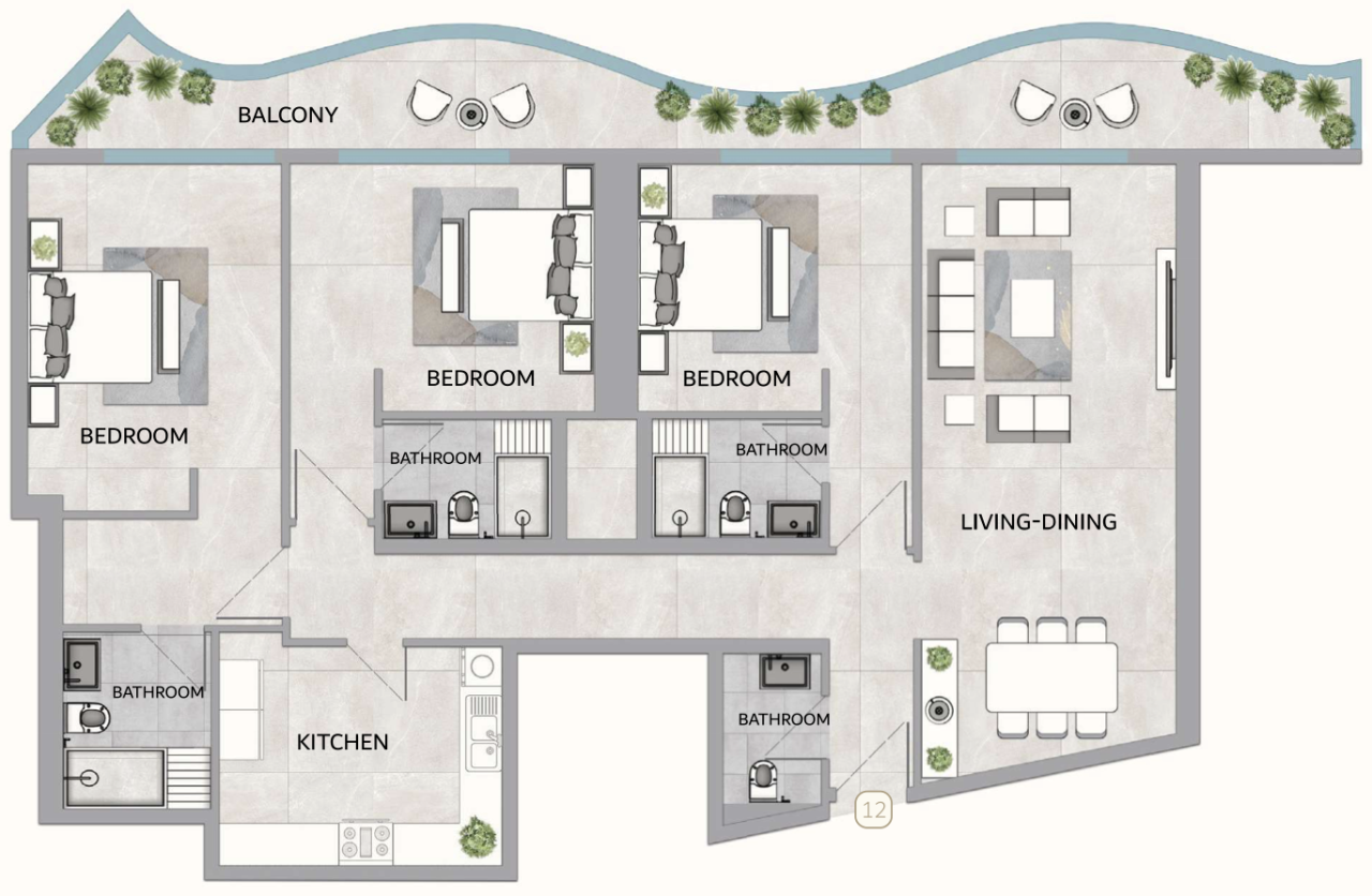 Квартира в Аджмане, ОАЭ, 166 м² - фото 5