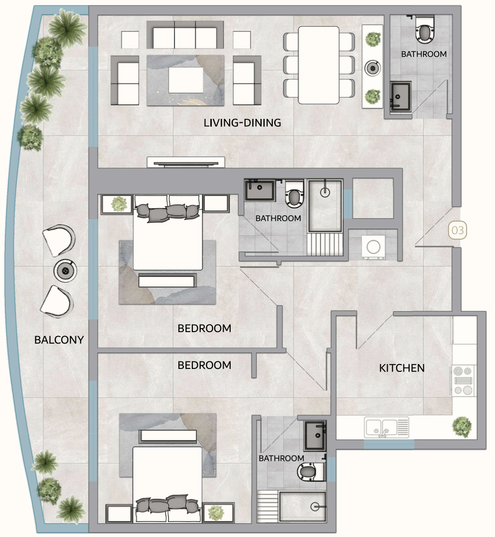 Квартира в Аджмане, ОАЭ, 119 м² - фото 5