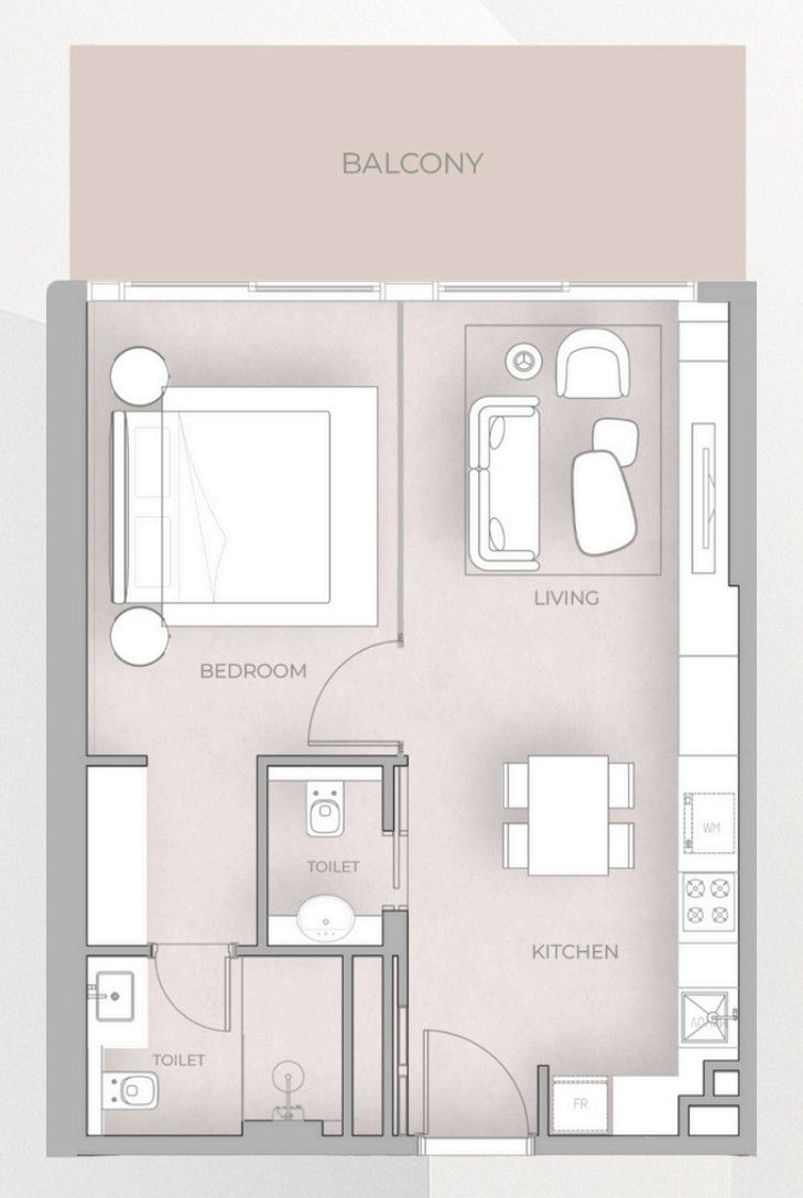 Квартира в Дубае, ОАЭ, 74 м² - фото 5