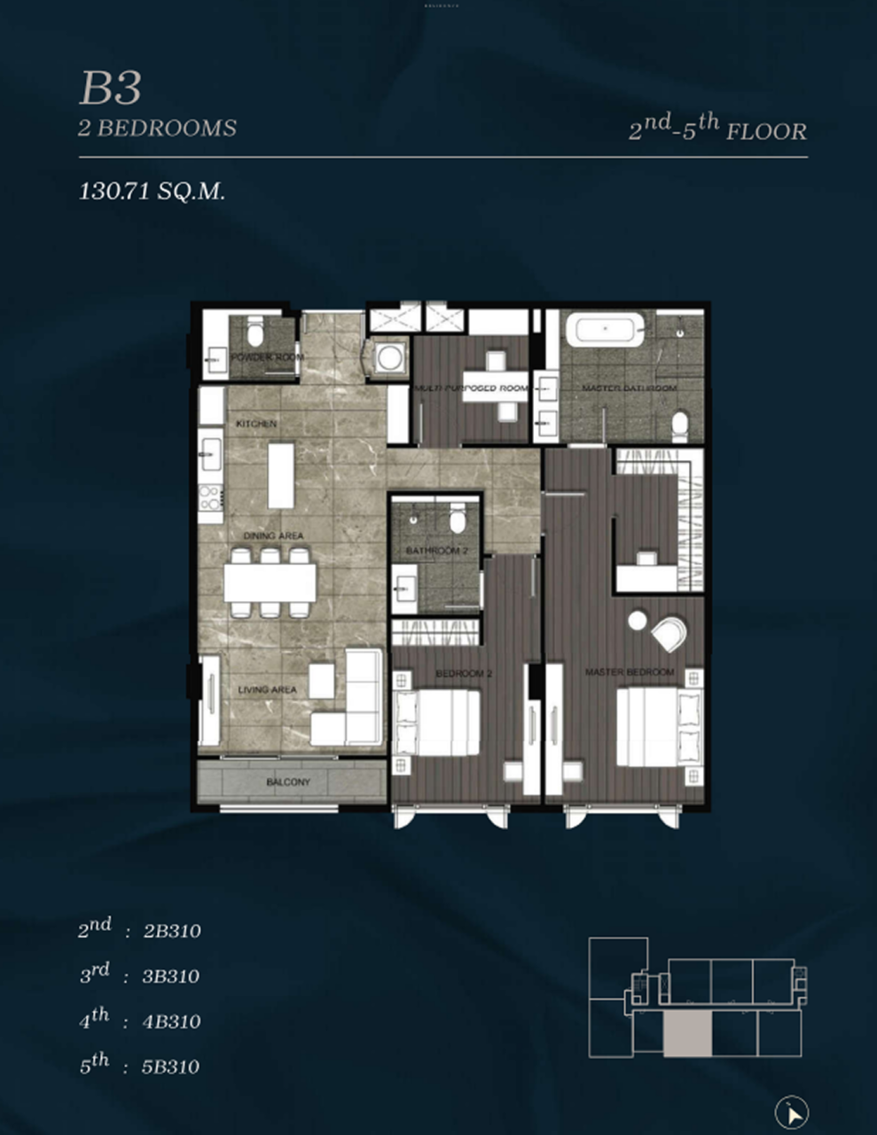Апартаменты в Бангкоке, Таиланд, 130.71 м² - фото 2