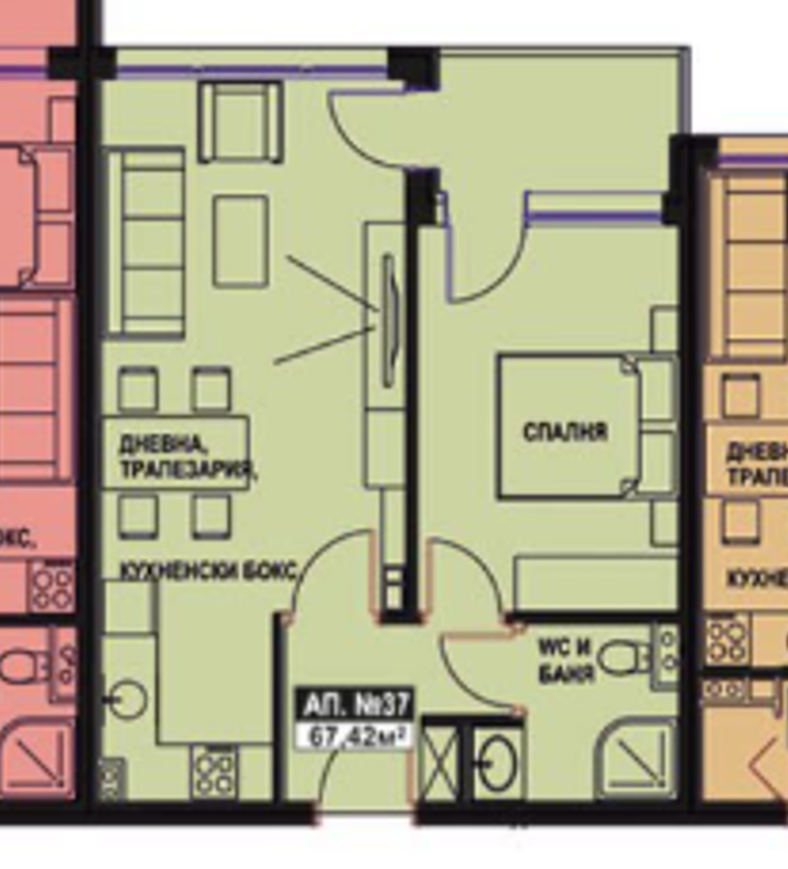 Квартира в Поморие, Болгария, 68 м² - фото 2