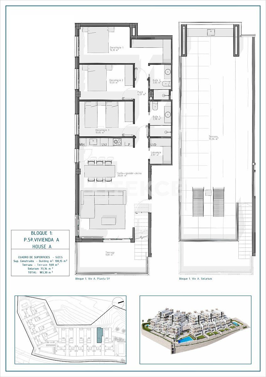 Пентхаус Куэвас-дель-Альмансора, Испания, 100 м² - фото 19