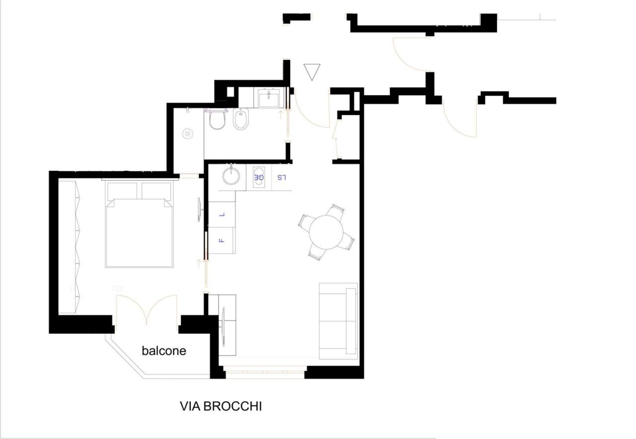Апартаменты в Милане, Италия, 52 м² - фото 15