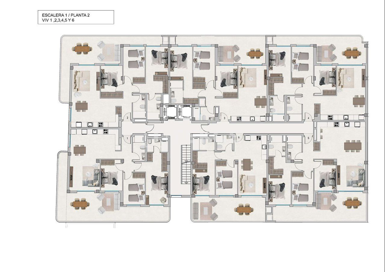 Апартаменты в Санта-Поле, Испания, 83 м² - фото 9