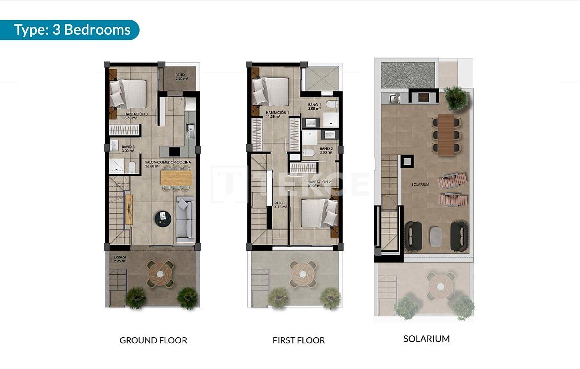 Таунхаус в Долорес, Испания, 133 м² - фото 13