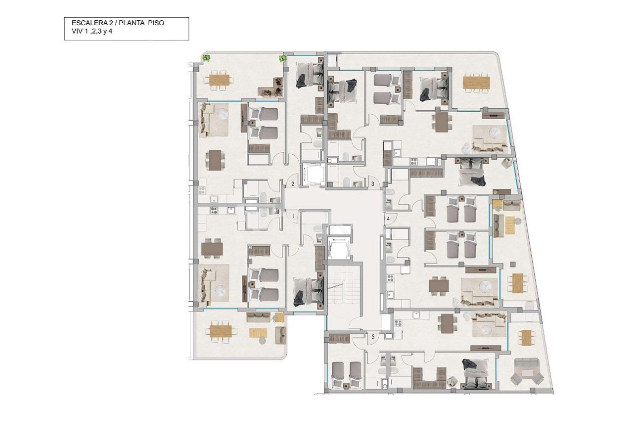Апартаменты в Санта-Поле, Испания, 83 м² - фото 14