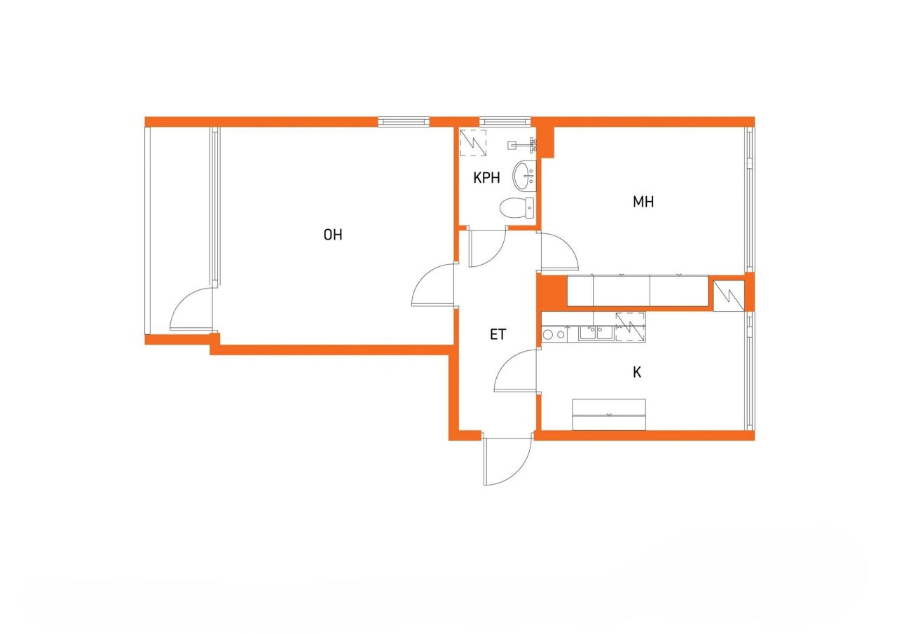Квартира в Кеми, Финляндия, 52 м² - фото 2
