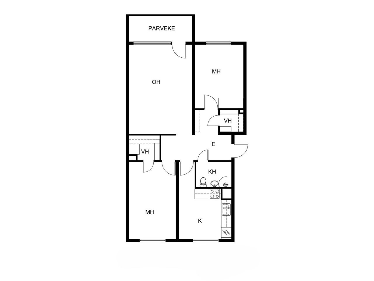 Квартира в Куусанкоски, Финляндия, 71.5 м² - фото 2