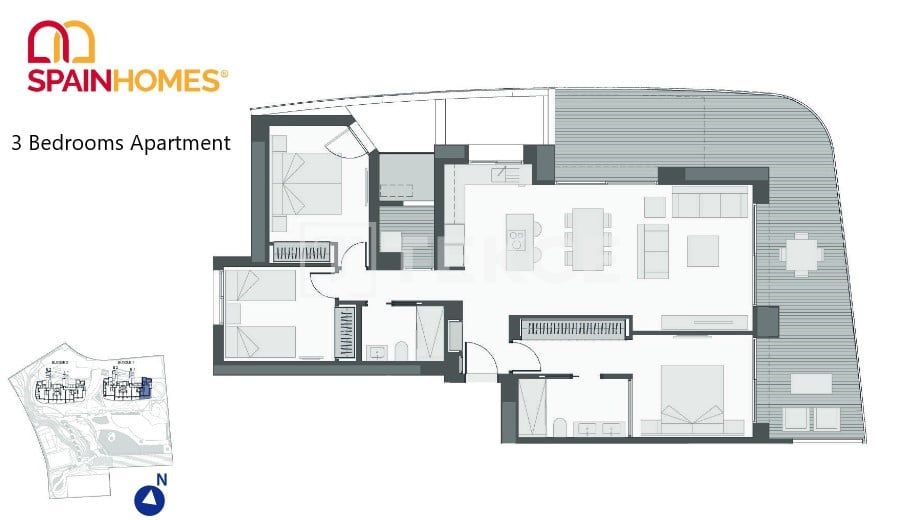 Апартаменты в Бенидорме, Испания, 191 м² - фото 18