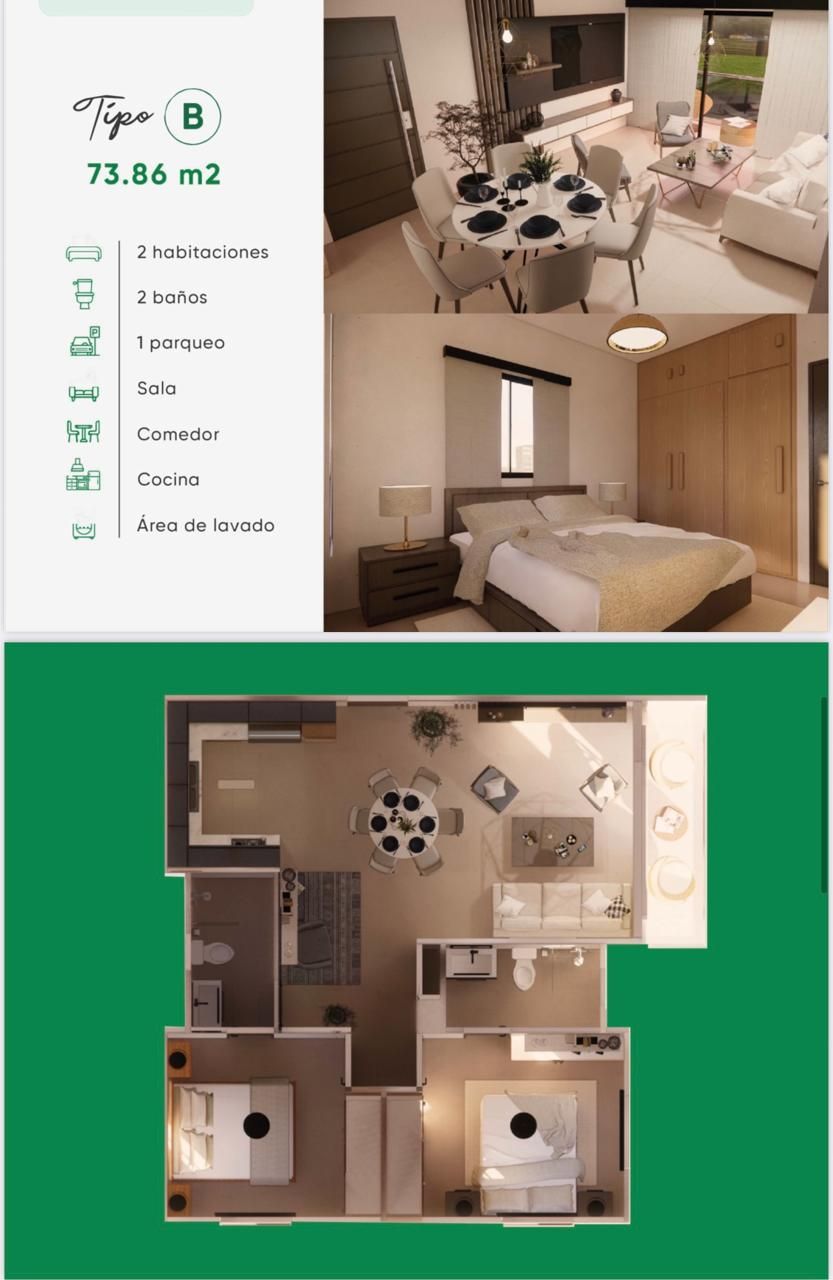 Квартира в Пунта-Кана, Доминиканская Республика, 53.45 м² - фото 7