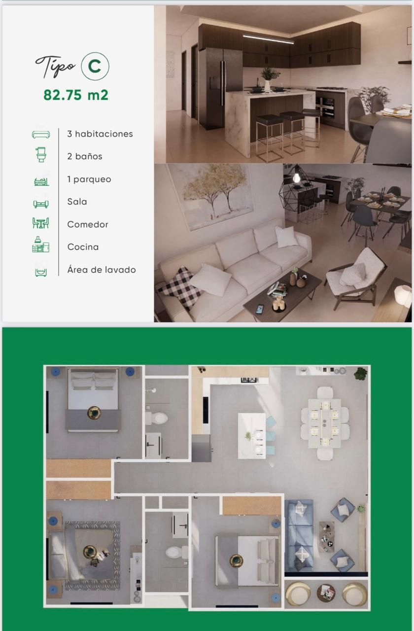 Квартира в Пунта-Кана, Доминиканская Республика, 53.45 м² - фото 8