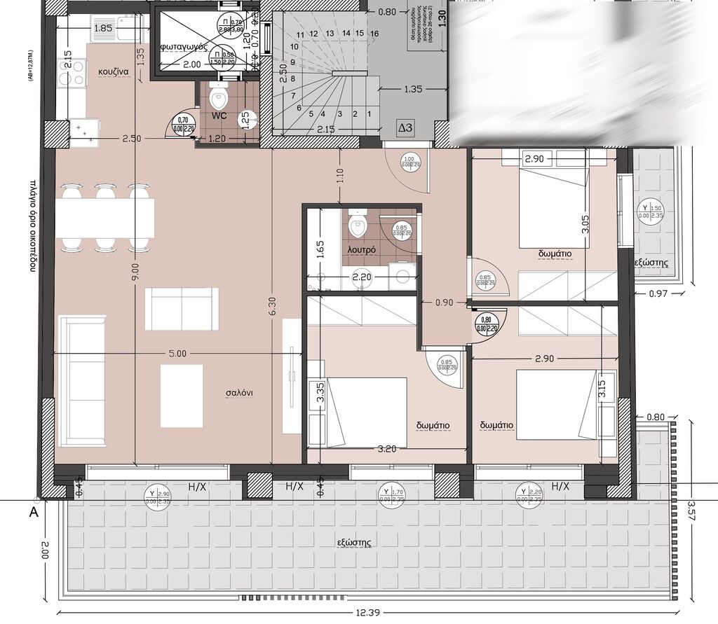 Квартира в Салониках, Греция, 122 м² - фото 1
