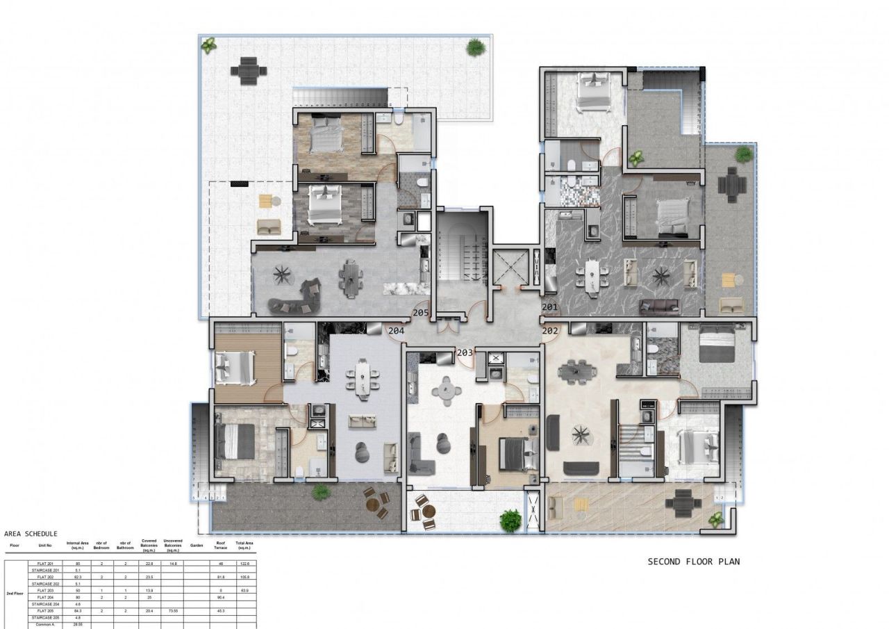 Апартаменты в Ларнаке, Кипр, 106 м² - фото 13