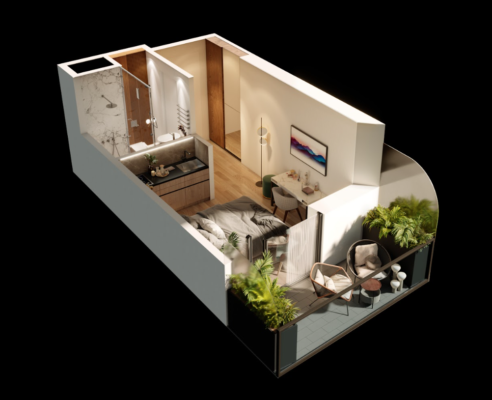 Квартира в Батуми, Грузия, 33.35 м² - фото 14