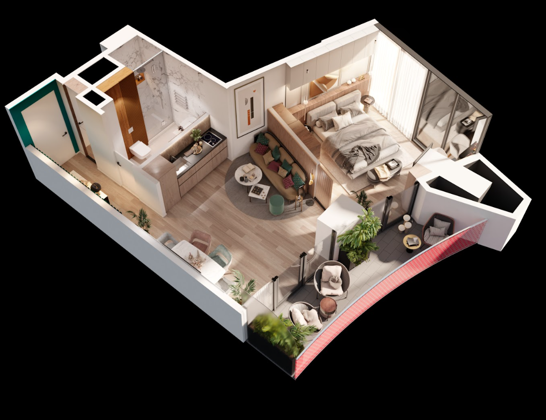 Квартира в Батуми, Грузия, 33.35 м² - фото 15