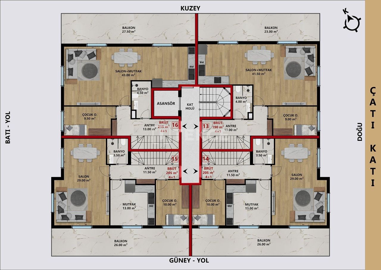 Пентхаус в Анталии, Турция, 190 м² - фото 1