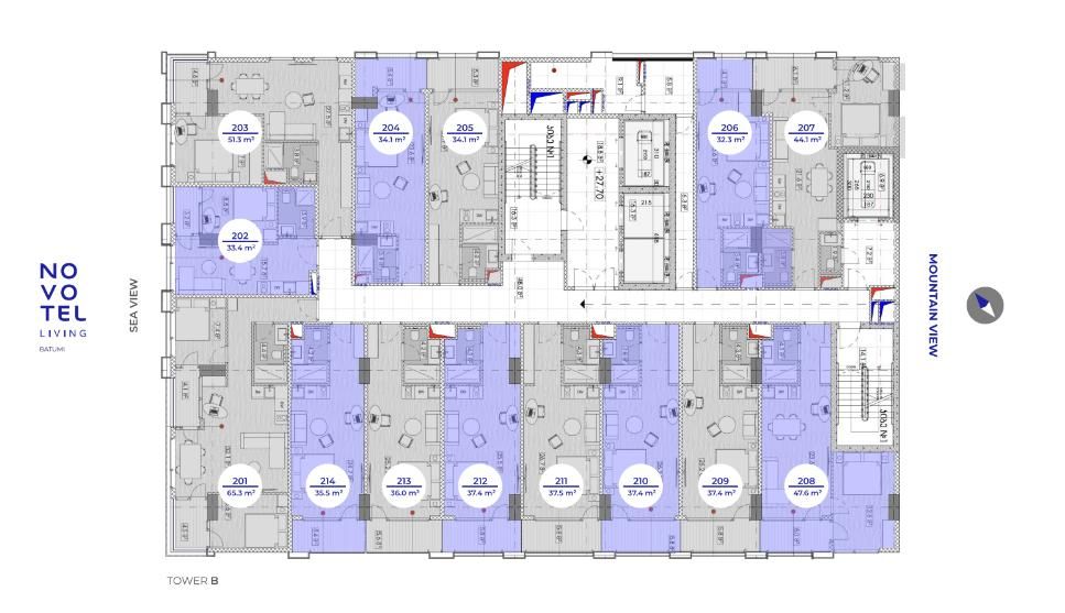 Апартаменты в Батуми, Грузия, 33.3 м² - фото 12