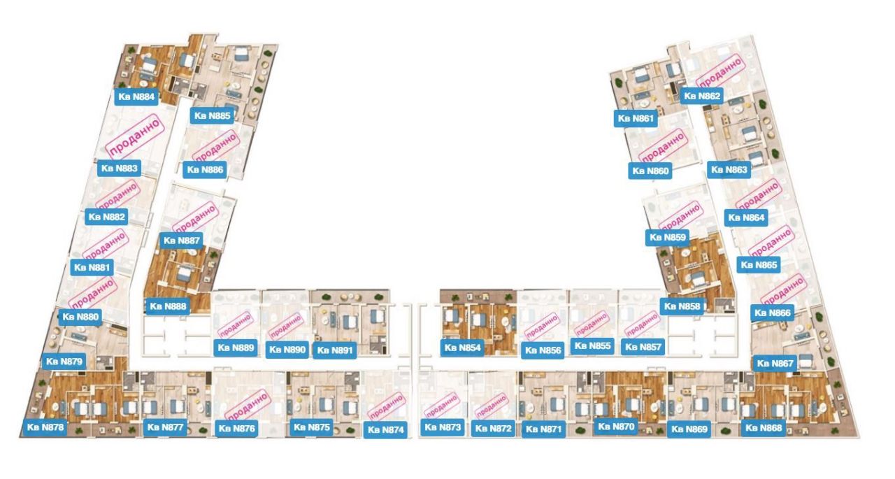 Апартаменты в Тбилиси, Грузия, 67 м² - фото 7
