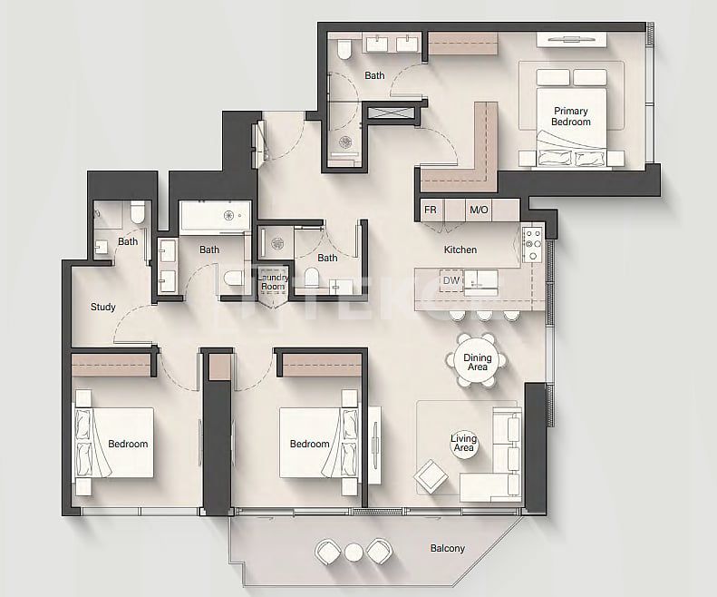 Апартаменты в Дубае, ОАЭ, 76 м² - фото 17