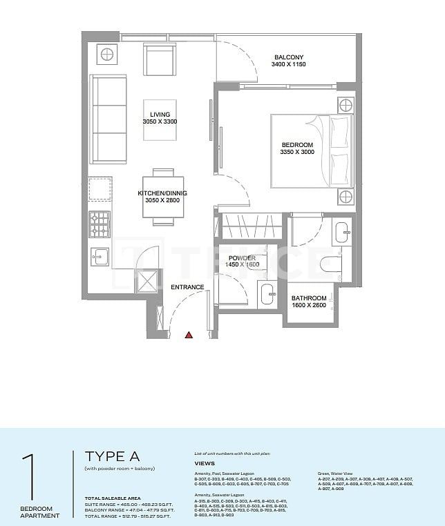 Апартаменты Остров Синия, ОАЭ, 70 м² - фото 7