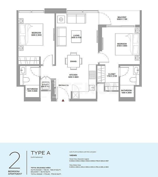 Апартаменты Остров Синия, ОАЭ, 70 м² - фото 9
