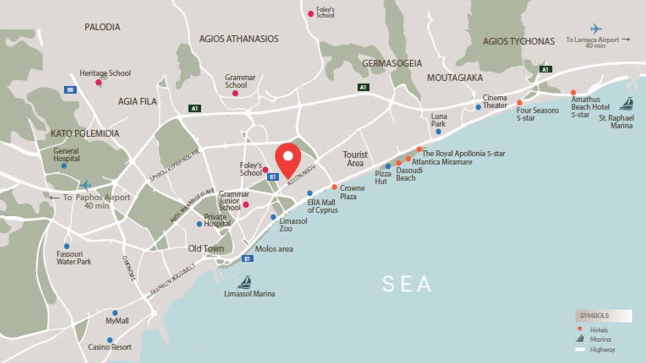 Апартаменты в Лимасоле, Кипр, 69.2 м² - фото 4