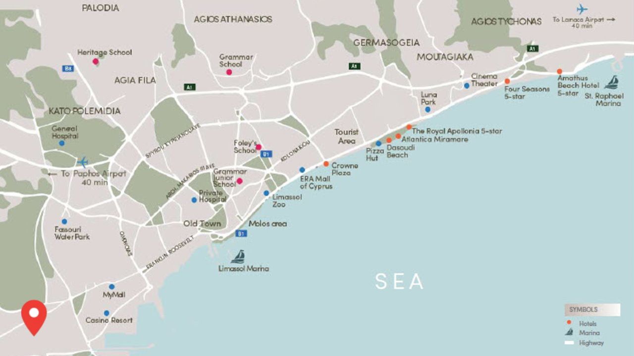 Апартаменты в Лимасоле, Кипр, 59 м² - фото 7