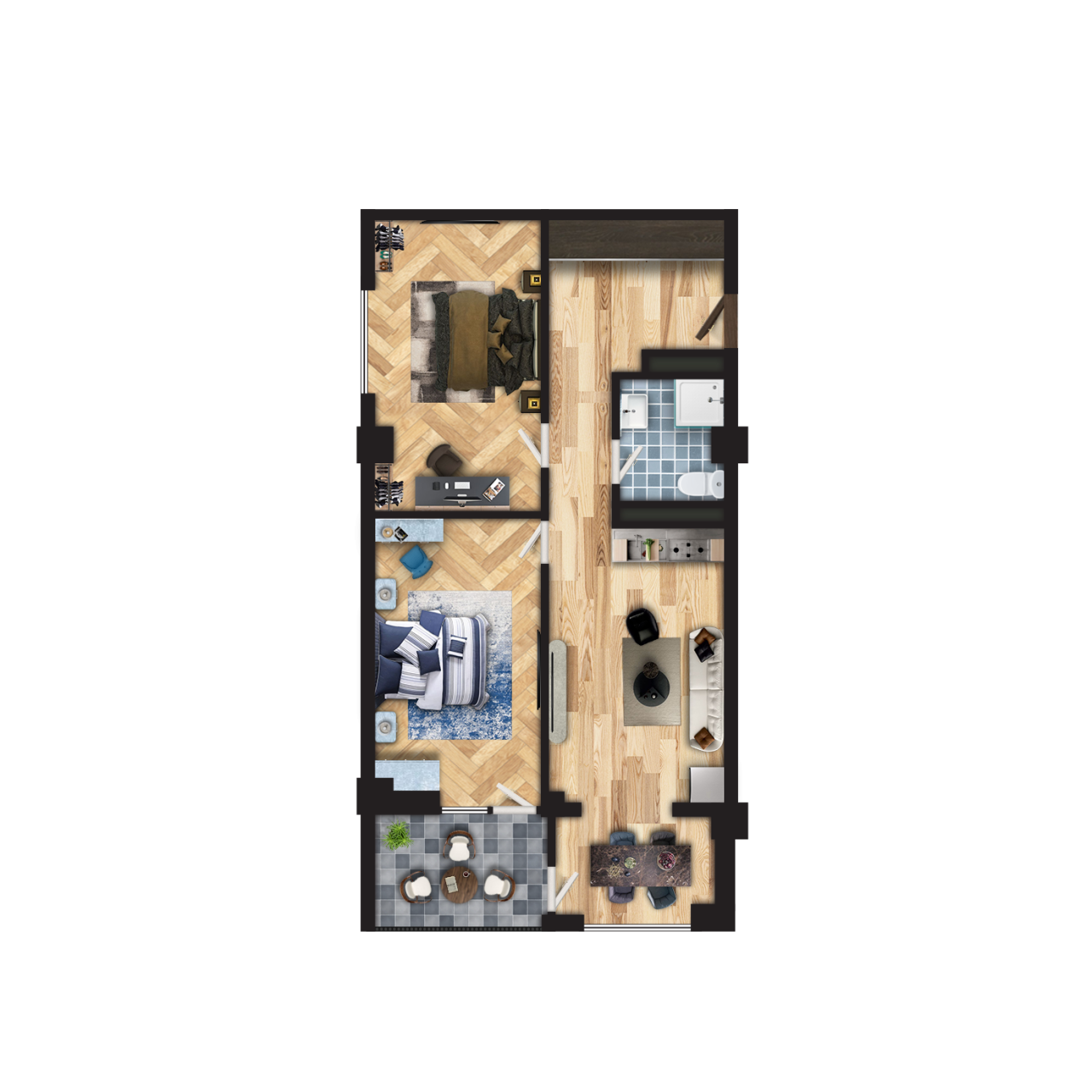 Квартира Ереван, Район Давташен, Армения, 65 м² - фото 1