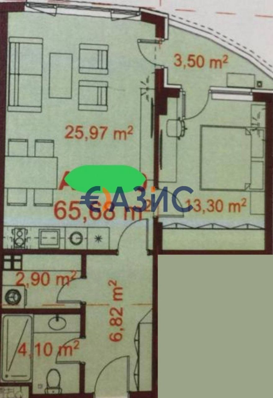 Апартаменты в Бургасе, Болгария, 75.8 м² - фото 16