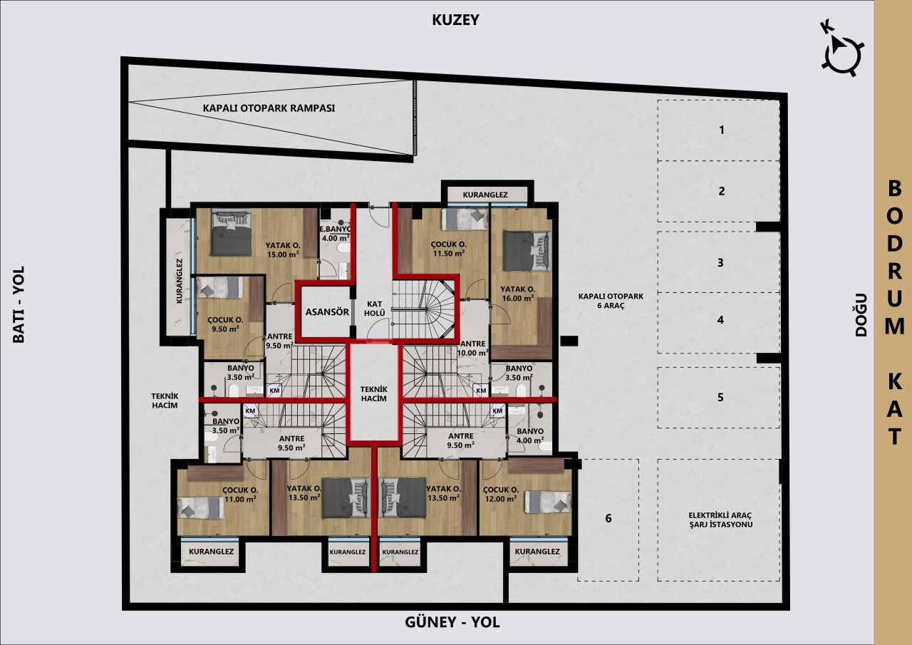 Квартира в Анталии, Турция, 70 м² - фото 5