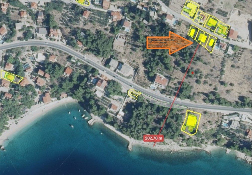 Земля в Омише, Хорватия, 1 200 м² - фото 2