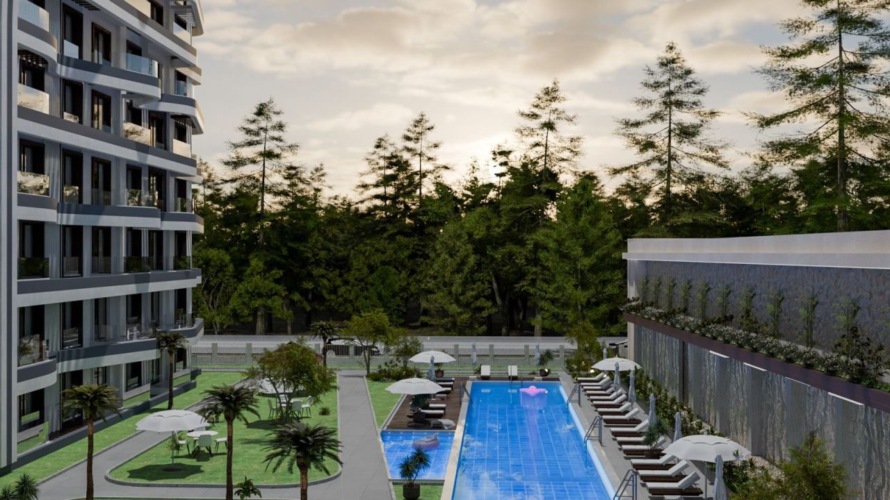 Квартира в Анталии, Турция, 55 м² - фото 9